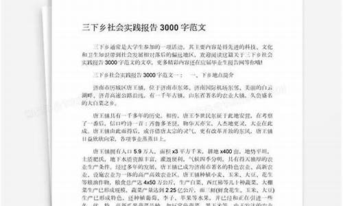 社会实践报告3000字_社会实践报告30