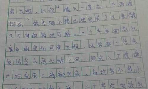 我的家乡300字左右_三年级作文我的家乡