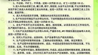 车间管理规章制度和员工守则_车间管理规章制度和员工守则的区别